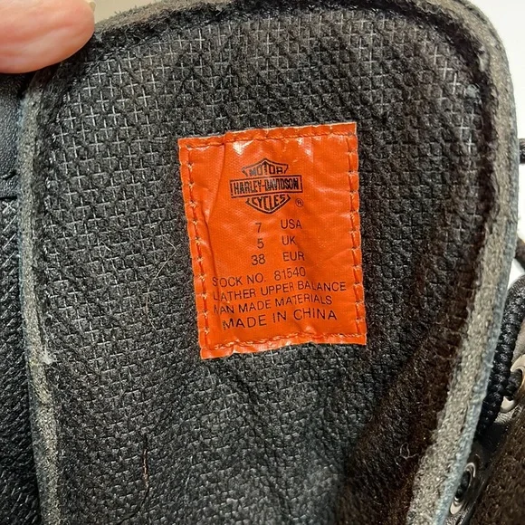 Harley Davidson Moto boots, Wm’s Sz 7 - Picture 8 of 11